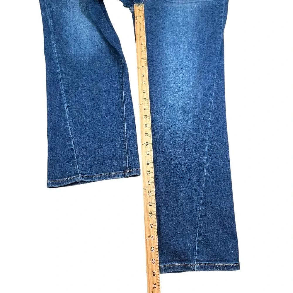Judy Blue Womens 15/32 Straight Fit Dark Wash High Rise Stretch‎ Denim Jeans